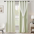 Addsomecolortolife XiDi Green Curtains for Bedroom, Girls Room Blackout Curtains, Kids Room Darkening Curtains, Light Green Decor, 1 Panel…