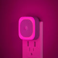 YUNLEX 2 Pack Plug in Night Light with Motion Sensor & Dusk to Dawn Sensor, Soft Pink Glow for Bedroom, Hallway, Girls Room, 3 Sensor…