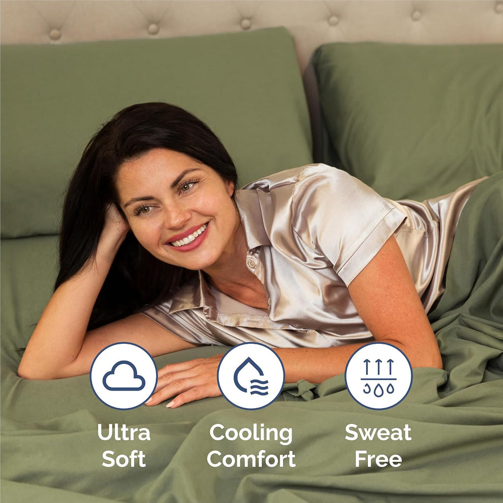King 6 Piece Sheet Set - Comfy, Breathable & Cooling - Hotel Luxury Bedding for Women, Men, Kids, Teens & Children - 1 Flat & 1 Fitted…