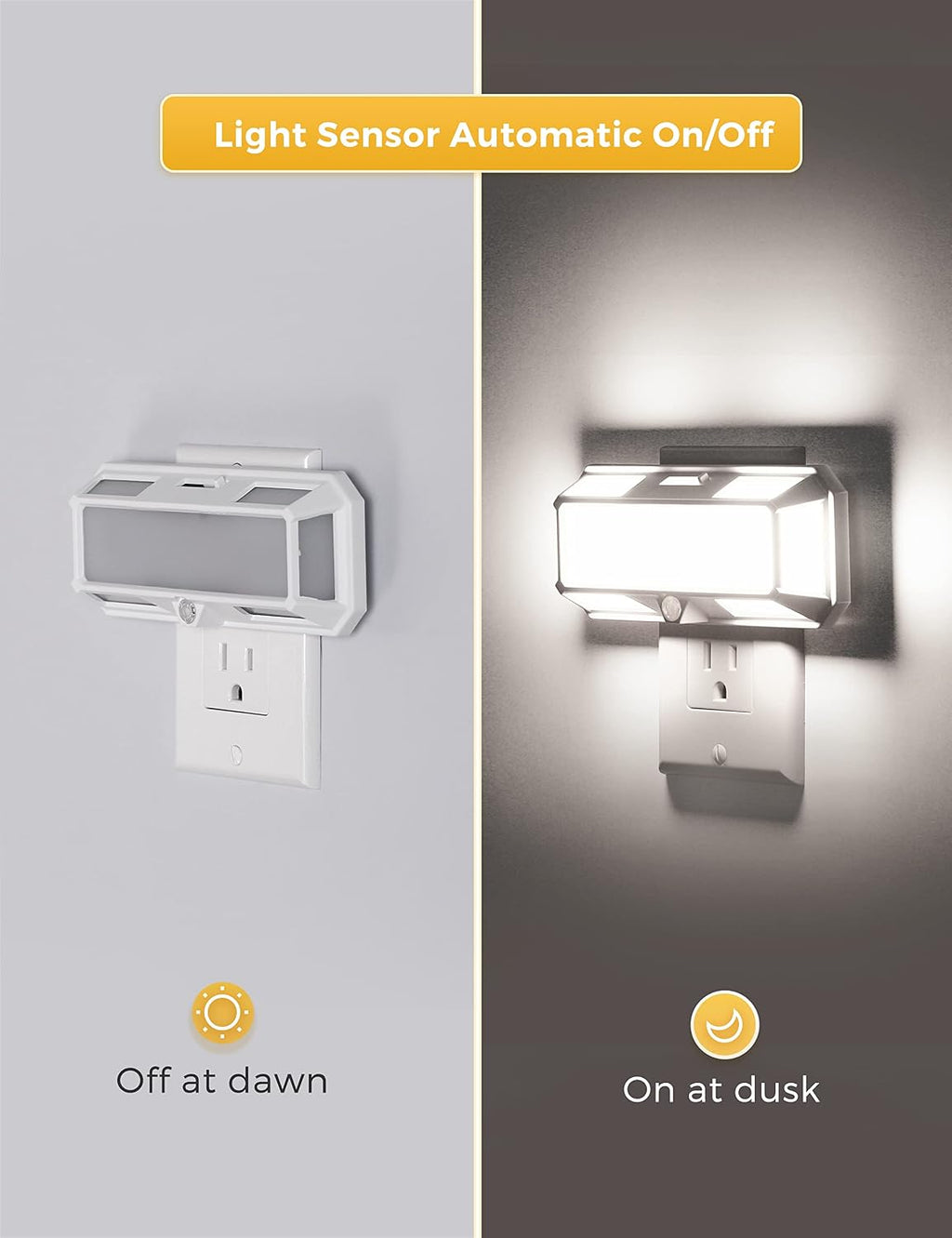 L LOHAS LED Super Bright Night Light, Night Lights Plug into Wall [2 Pack], 0-250LM LED Night Light with Light Sensor, 2W Dimmable…
