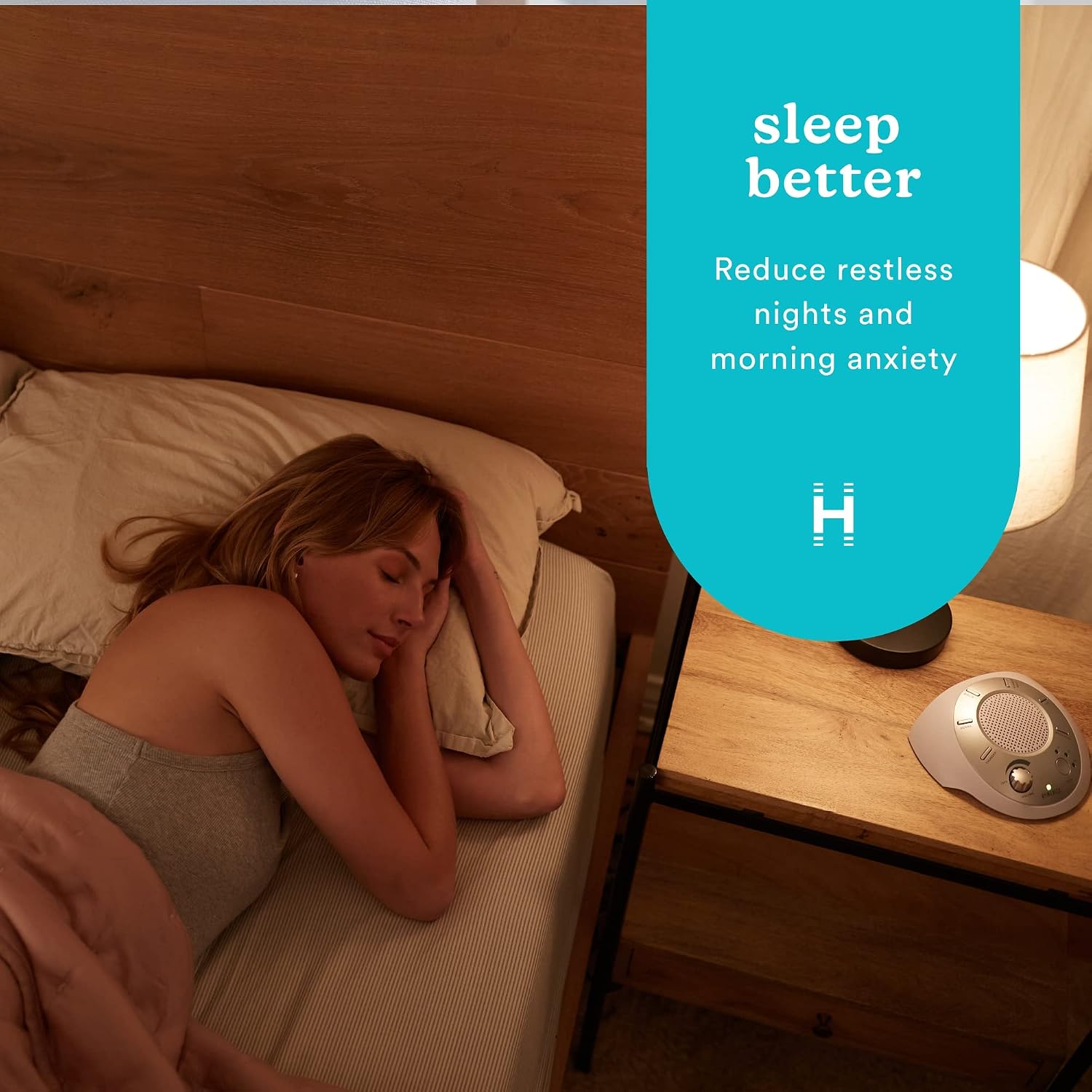 Homedics White Noise Sound Machine | Portable Sleep relaxation for Home, Office, Baby & Travel | 6 Relaxing & Soothing Nature Sounds…