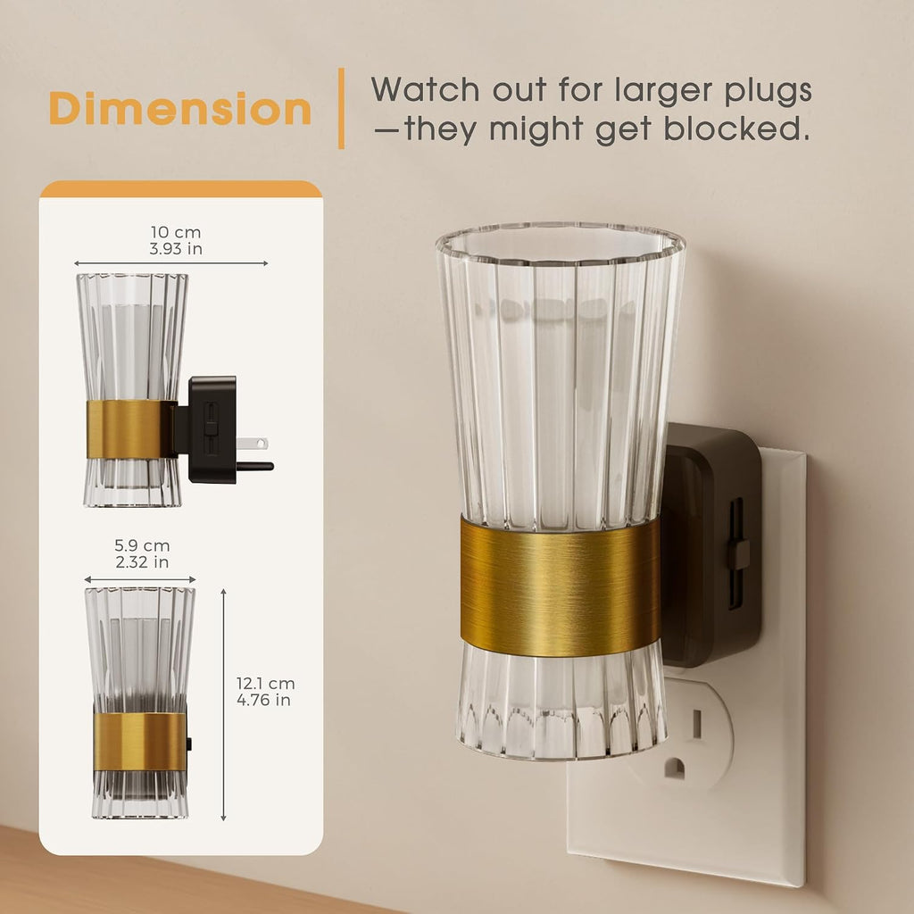 Briignite Night Light, Night Lights Plug into Wall, Soft White LED Nightlight for Kids, Adjustable Brightness 0-100LM, Dusk to Dawn…
