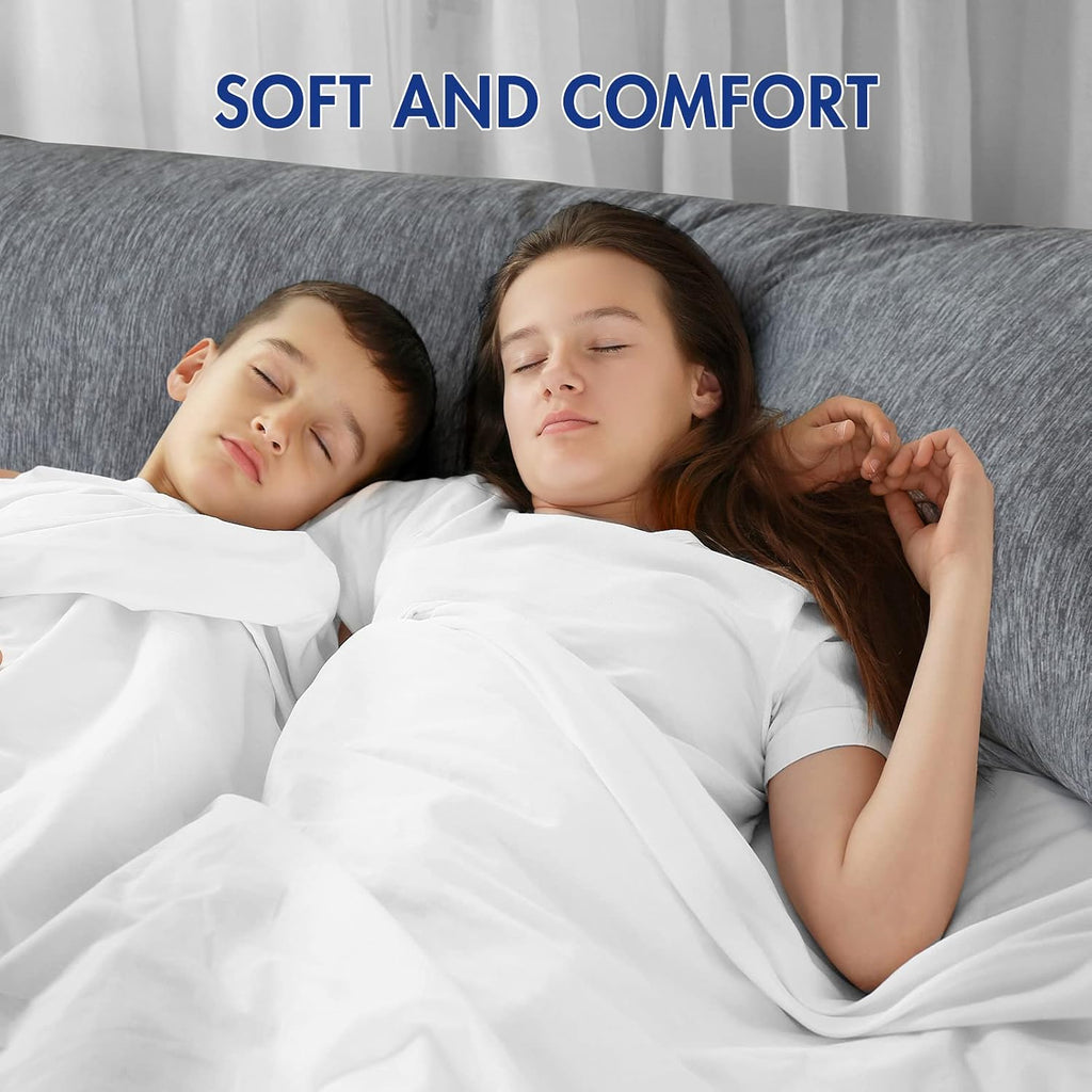 MIULEE Memory Foam Body Pillow for Adults, Cooling Long Full Body Pillow for Side Sleeper, Bed, Sleeping, Back and Stomach - 20x54 Inch Grey