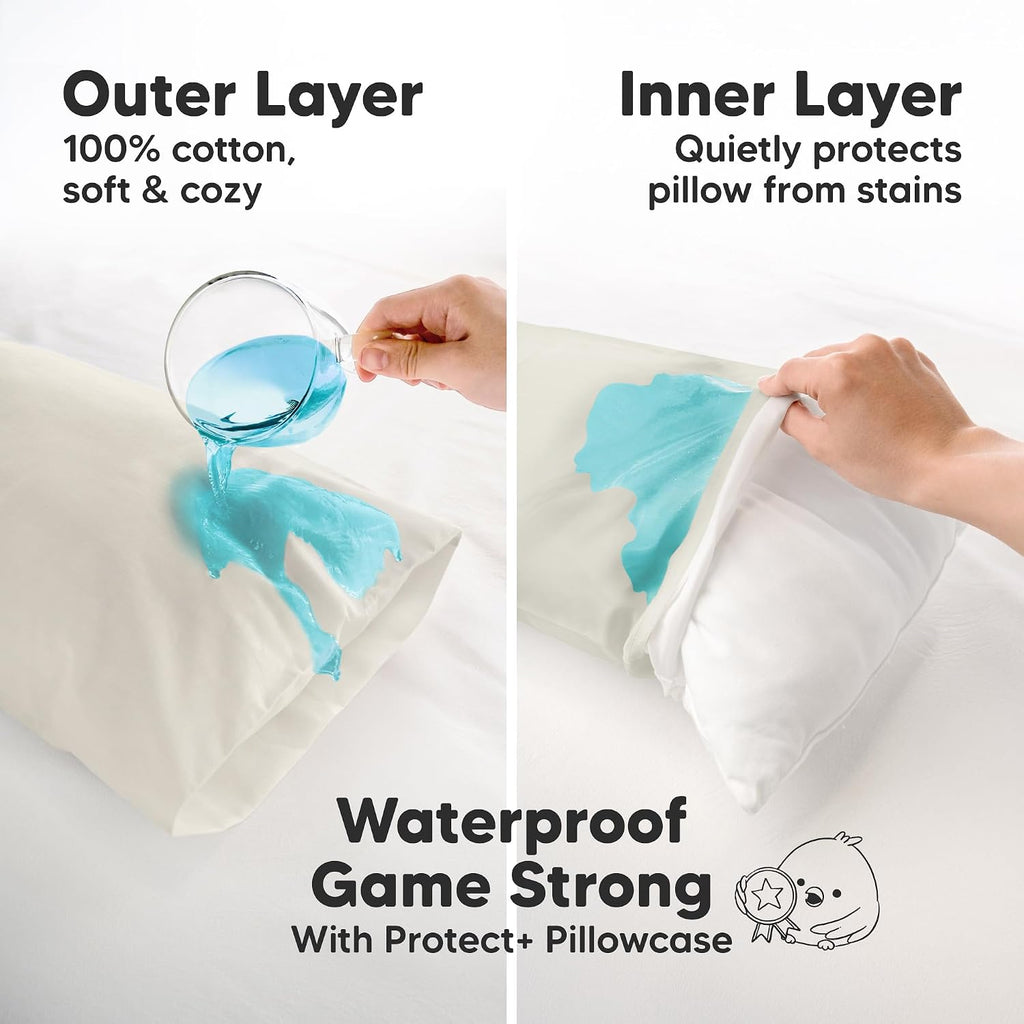 KeaBabies 13 x18 Toddler Pillowcase, Waterproof - Soft Waterproof Toddler Pillow Protector Cover for Kids, Boys, Girls, Durable Machine…