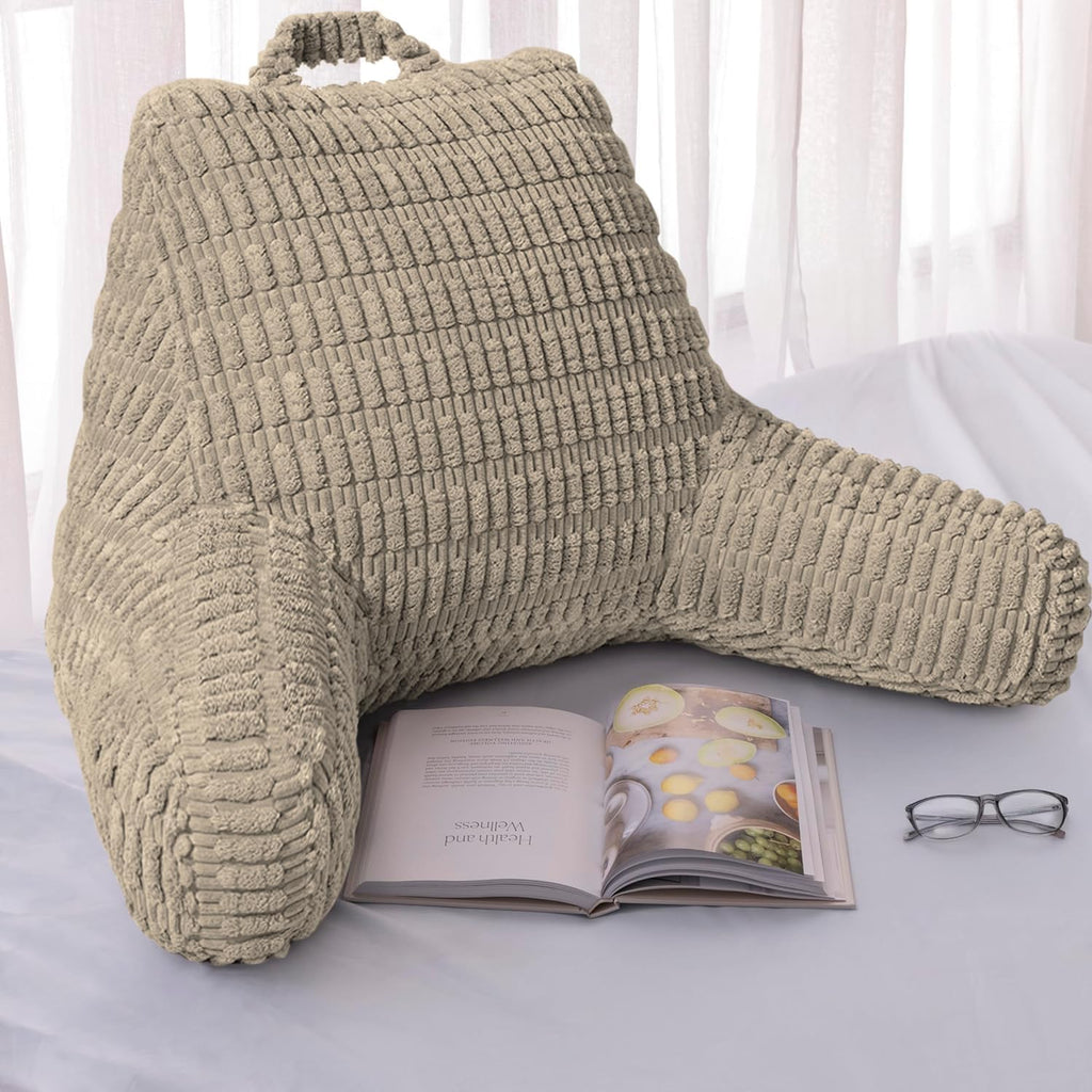 MIJIMO Reading Pillows for Sitting in Bed Adult, Back Rest Pillow for Sitting Up in Bed and Couch, Back Support Chair Pillow Support…