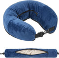 Stuffable Travel Pillow Stuffable Neck Pillow for Traveling Fillable Neck Pillows with Clothes Storage Fits 5+ Days of Travel Essentials…