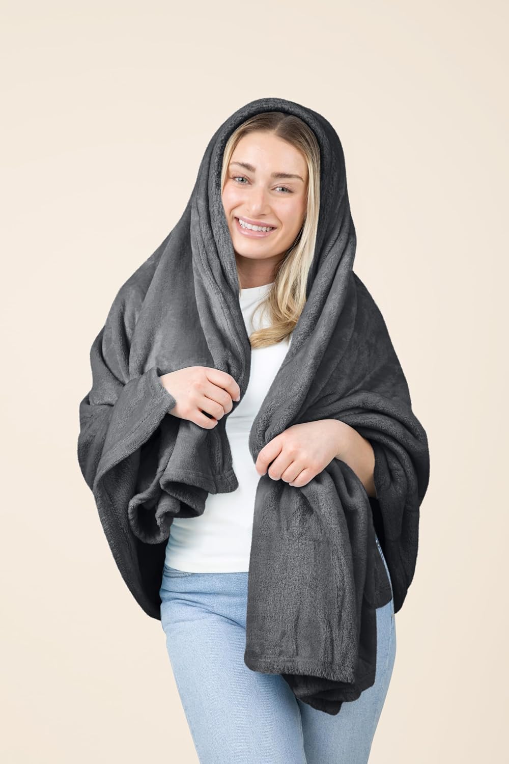 EverSnug Travel Blanket and Pillow - Premium Soft 2 in 1 Airplane Blanket with Soft Bag Pillowcase, Hand Luggage Sleeve and Backpack Clip…