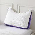 Homelab Adjustable Crescent Shredded Memory Foam Pillows King Size, Cooling Bed Pillows for Sleeping with Removable Cover, 1 Pack Medium Pi…
