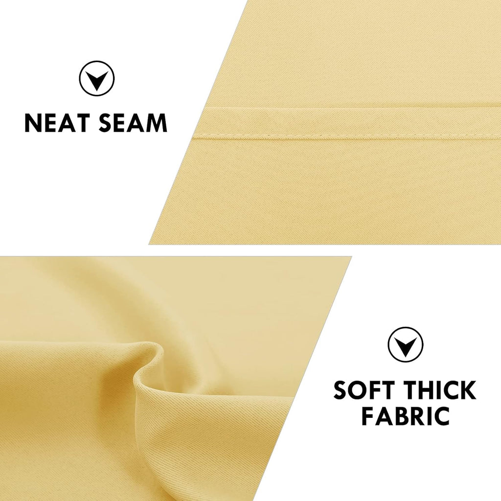 Dwcn Blackout Curtains for Bedroom – Rod Pocket Thermal Insulated Noise Reducing Noise Reducing Drapes for Living Room, W 38 x L 45 Inch, 2…