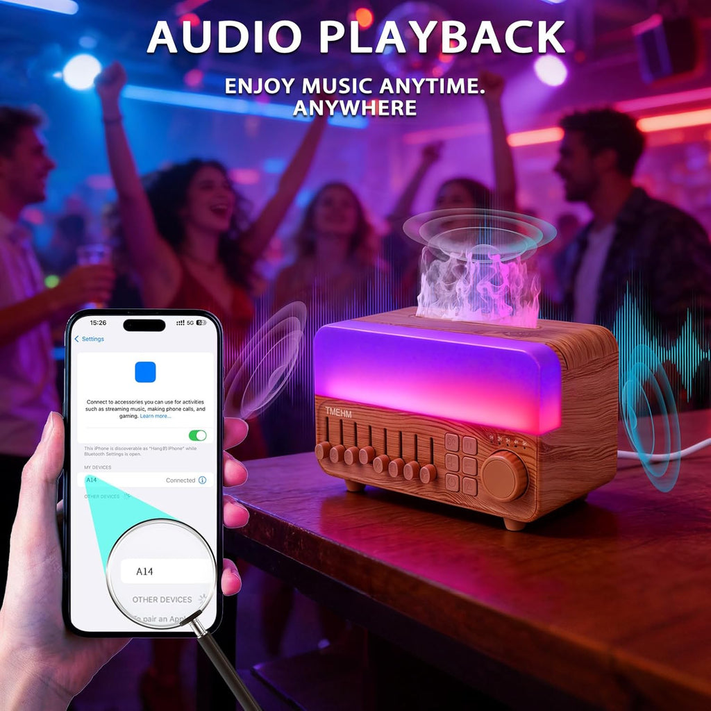 TMEHM 4-in-1 Sleep Sound Machine with White Noise & 8 Nature Sounds, Bluetooth Speaker, Night Light & Aroma Diffuser with Timer for Baby…