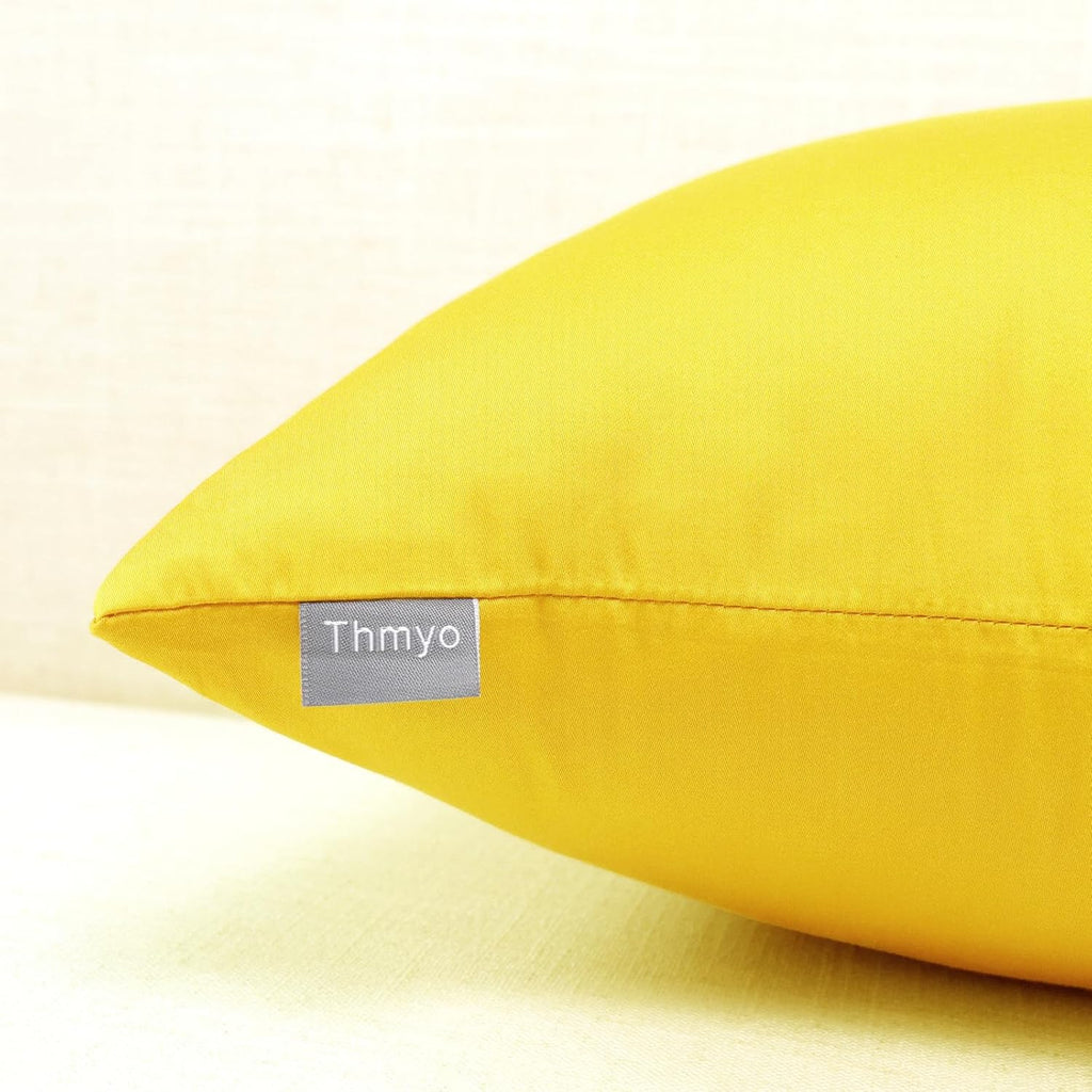 Thmyo 4-Pack 100% Cotton Comfortable Solid Decorative Throw Pillow Case Square Cushion Cover Pillowcase Sublimation Blank Pillow Covers DIY…