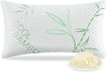 DGPEAR Shredded Memory Foam Pillow, Cooling Pillow Queen Size 1 Pack Adjustable Firm Bamboo Bed Pillow for Hot, Side, Back and Stoma…