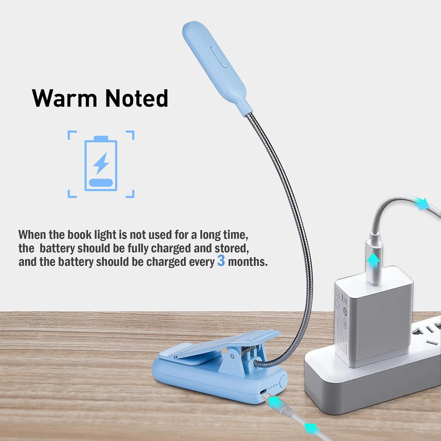 Vavofo Rechargeable Book Light for Reading in Bed Kids, 7 LED Reading Light with 9-Level Warm Cool White Daylight, Eye comfort Lamp with…
