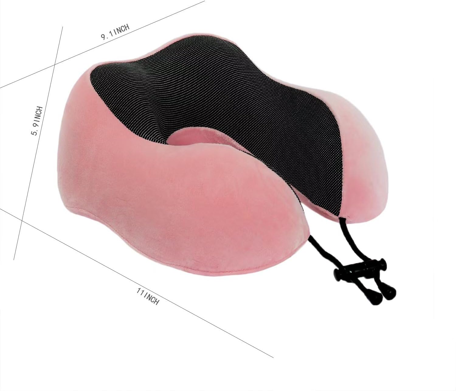Makimoo Memory Foam Travel Pillow, Neck Pillow with 360-Degree Head Support, Comfortable and Lightweight, Ideal for Sleeping on Airplane, C…