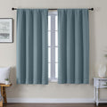 Gwine Stone Blue Blackout Curtains for Bedroom 54 Inches Long, Thermal Insulated Room Darkening Curtains for Living Room Each 40" Wx54 L…