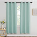 Nicetown Aqua Blue Bedroom Curtains 72 inches Long, Grommet Blackout Thermal Insulated Window Treatment Room Darkening for Bedroom/Home Off…