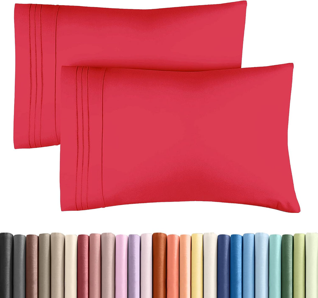King Pillow Cases Set of 2 - Ultra Soft Hotel Quality Pillowcase Covers - Comfy, Cooling & Wrinkle Free - Shrinkage, Stain and Fade…