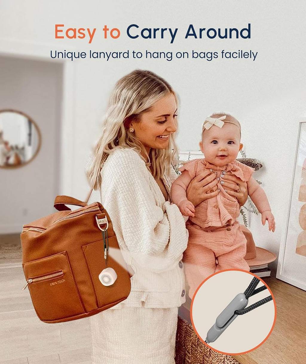 Mini Portable Sounds Machine with 20 Sounds White Noise, Sleeping Sounds Machine 15/30/60min Timer for Travel, Lunch Break, Baby Lullaby…