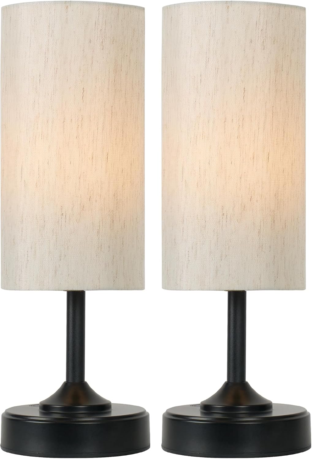 EZVALO 2-Pack Cordless Table Lamp, Ambient Light, Dimmable, Touch, Timer, 2700K, Decor, Portable, LED, Wireless, Rechargeable, Battery…