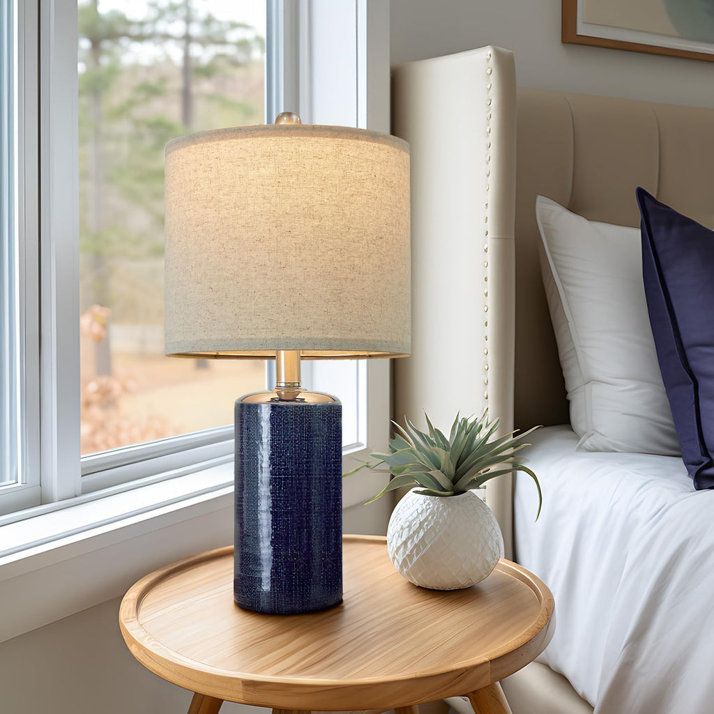 G-SAFAVA 20.25" Small Table Lamps Set of 2 Modern Ceramic Lamps for Living Room Farmhouse Bedside Lamps Boho for Night Stands Bedroom…