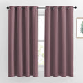 Nicetown Bedroom Curtains 63 inch Length 2 Panels - Grommet Top Blackout Room Darkening Sound Reduction Cold & Heat Reducing Privacy Therma…