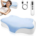 Beorhtmom Smart Sleep Pillow, for, Cooling Breathable Memory Foam Pillow, With Three Sound Options (ocean waves,…