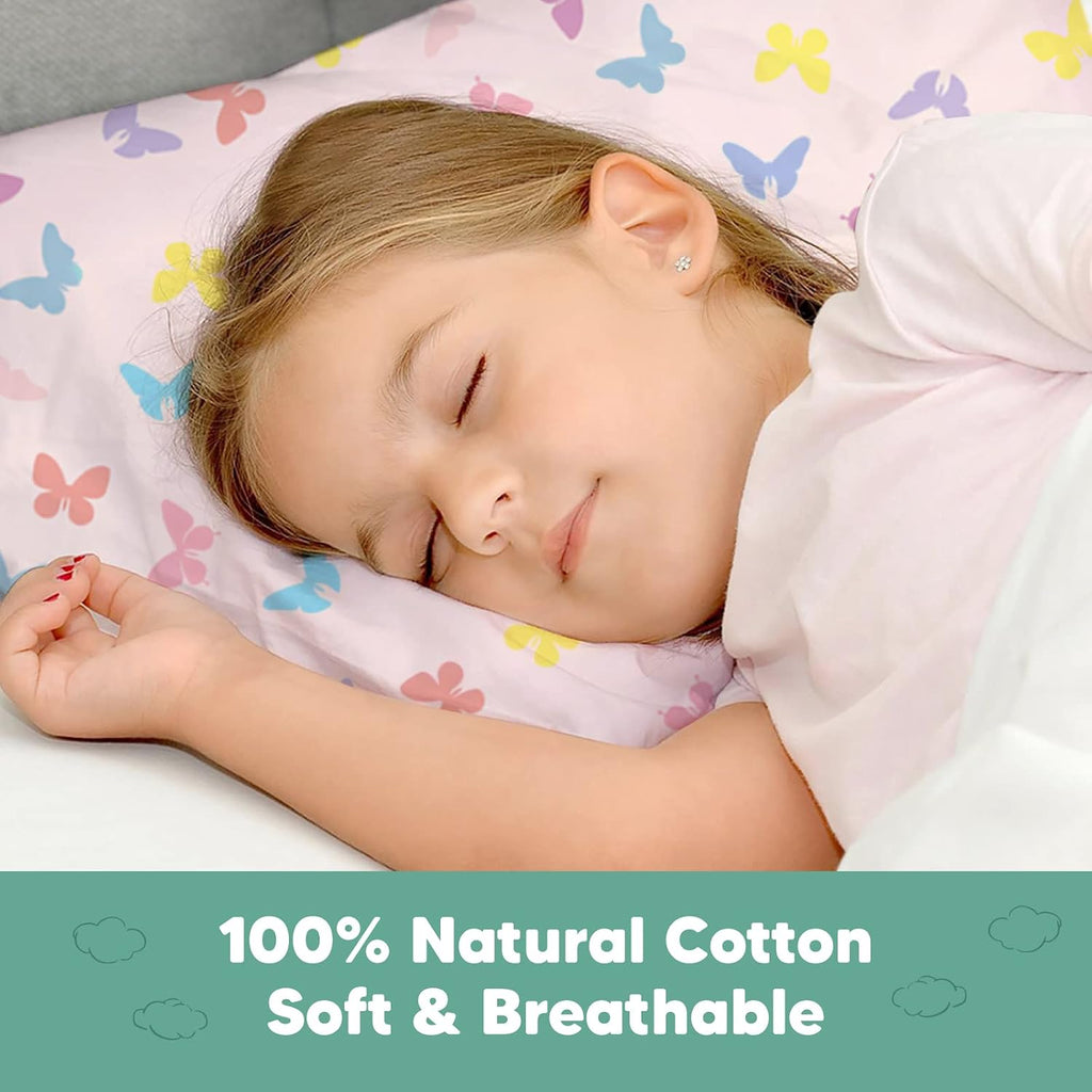 KeaBabies Toddler Pillowcase 13"x18" - Organic Cotton Toddler Pillowcase for Kids, Boys, Girls, Soft & Durable Cotton Cover for Miniature…