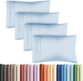 King Pillow Cases Set of 4 - Ultra Soft Hotel Quality Pillowcase Covers - Comfy, Cozy & Wrinkle Free - Shrinkage, Stain and Fade…