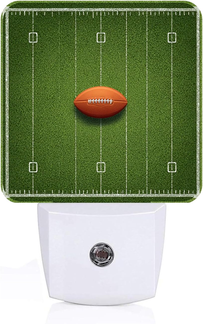 American Football Night Light, Plug-in Nightlights Auto Sensor Night Lamp Dusk-to-Dawn Lamp Home Decor for Nursery Children Girls Boys