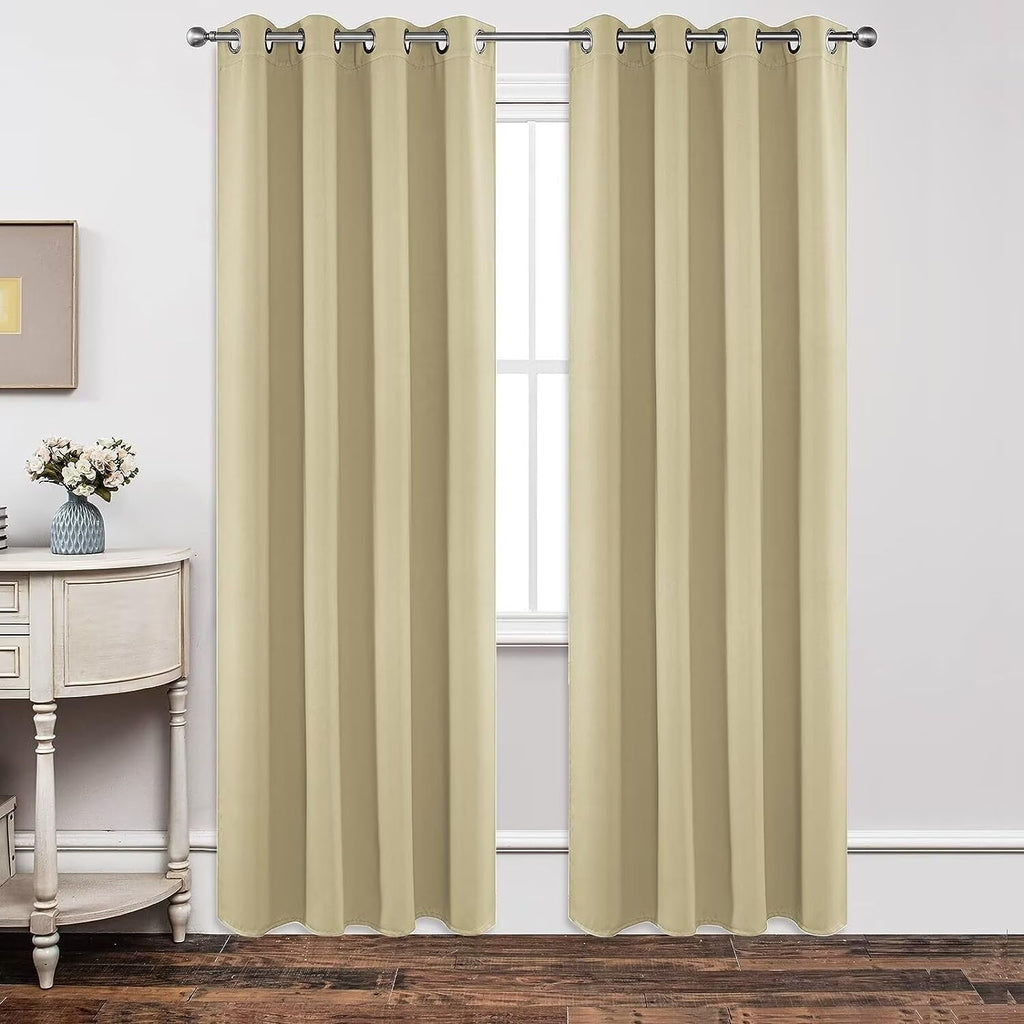 Joydeco Blackout Curtains 95 Inches Long 1 Panel, Thermal Insulated Long Curtains& Drapes 1 Piece, Room Darkening Grommet Drapes for Living…