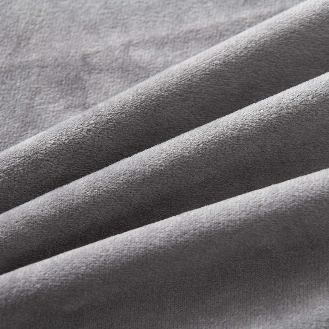 uwkcy Velvet Body Pillow Cover/Case Pillowcase with Hidden Zipper, Soft and Cozy, Zippered Flannel Body Pillow Case (20 x 48 Inch, Grey, 1-P…