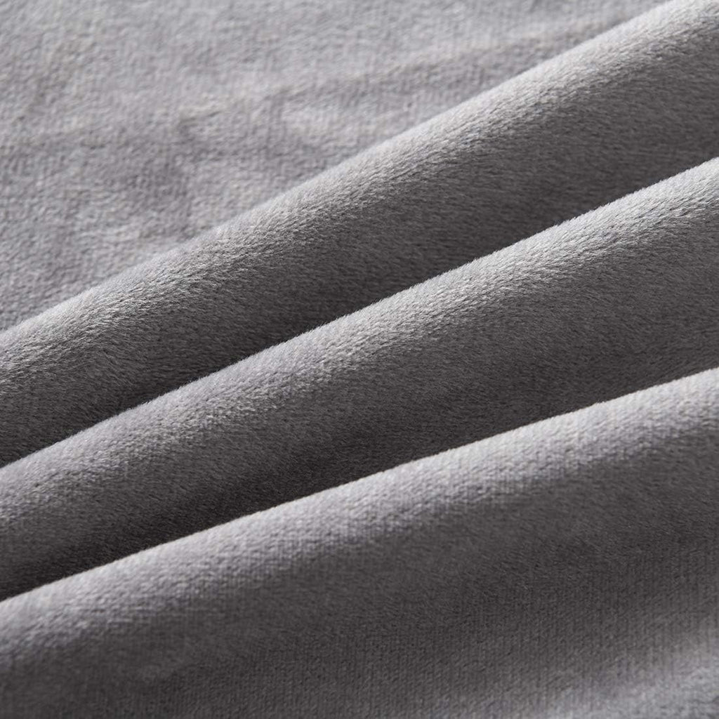 uwkcy Velvet Body Pillow Cover/Case Pillowcase with Hidden Zipper, Soft and Cozy, Zippered Flannel Body Pillow Case (20 x 54 Inch, Grey, 1-P…