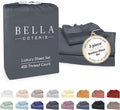 Bella Coterie Luxury Bamboo Viscose Twin Size Sheet Set | 100% Organically Grown | Ultra Soft | Cooling for Hot Sleepers | 18" Deep…