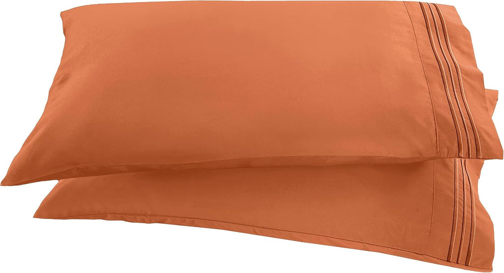 Elegantcomfort Elegant Comfort 1500 Thread Count Embroidered Egyptian Quality Microfiber - Luxurious Silky Soft, Wrinkle and Fade Resistant…