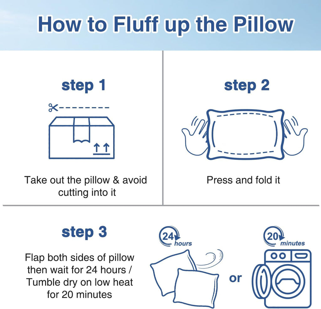 Favocama Cooling Pillow for Sleeping, Shredded Memory Foam Pillows Queen Size Set of 2, Double Sided Cooling Bed Pillows for Hot Sleepers,…