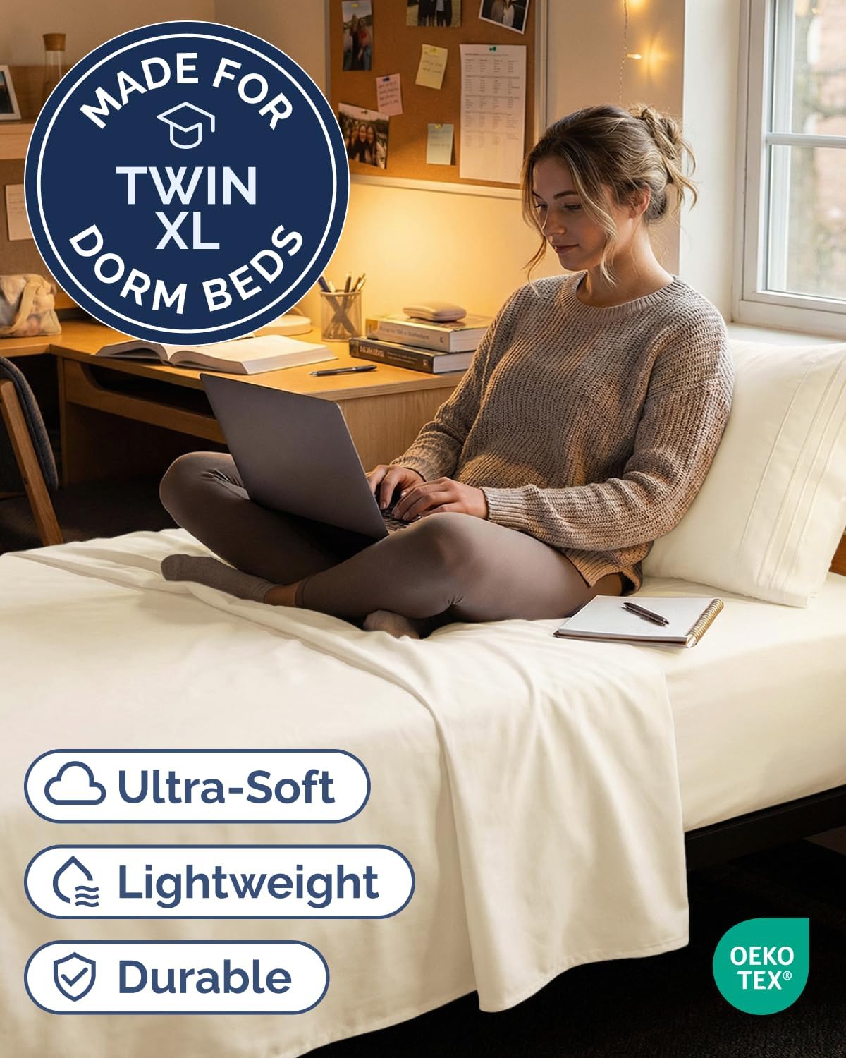 Twin XL Size 3 Piece Sheet Set - Comfy Breathable & Cooling Sheets - Hotel Luxury Bed Sheets for Women & Men - Deep Pockets, Easy-Fit…