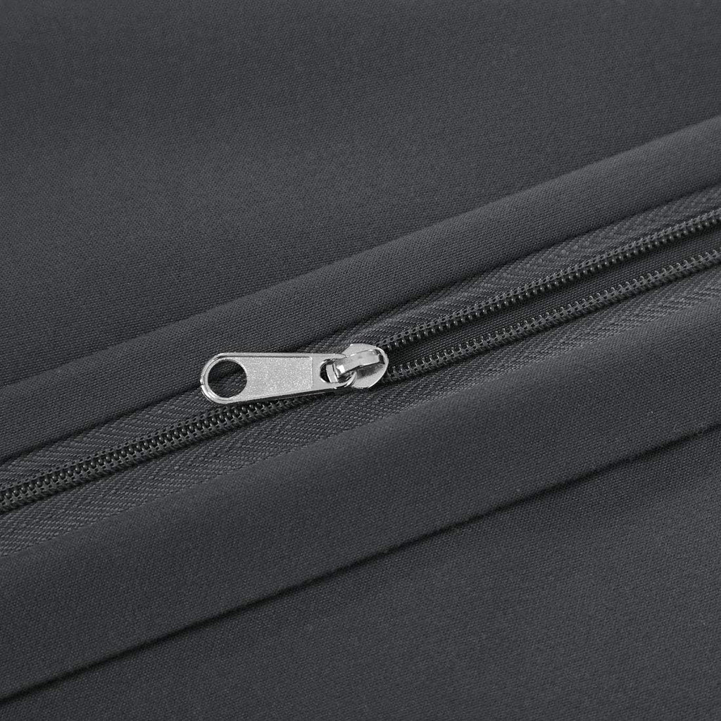 PiccoCasa Body Pillow Cover, Soft Microfiber Pillowcase with Zipper Closure, 20"x72" Grey cotton Grey