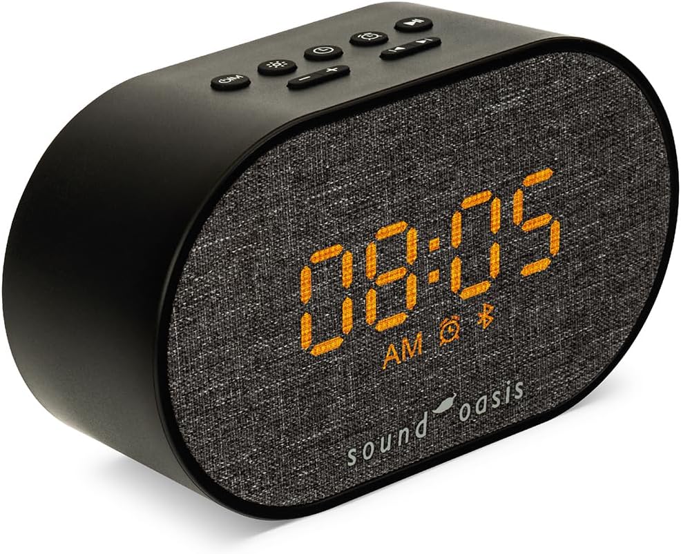 SoundOasis Sound Oasis® Bluetooth Tinnitus Sound relaxation System® Alarm Clock - Sleep Better, Manage and Mask Tinnitus, 30 Built-in…