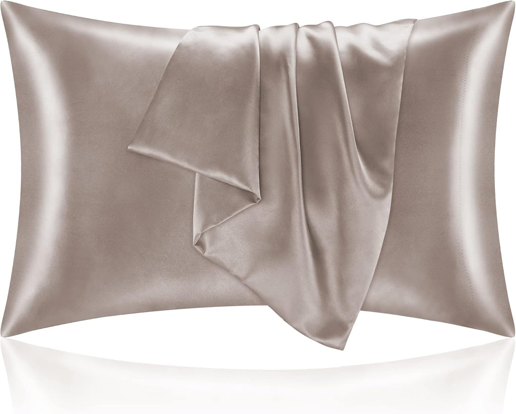 Bedelite Satin Pillowcase for Hair and Skin, Super Soft and Cooling Similar to Silk Pillow Cases 2 Pack with Envelope Closure, Gift for Wom…