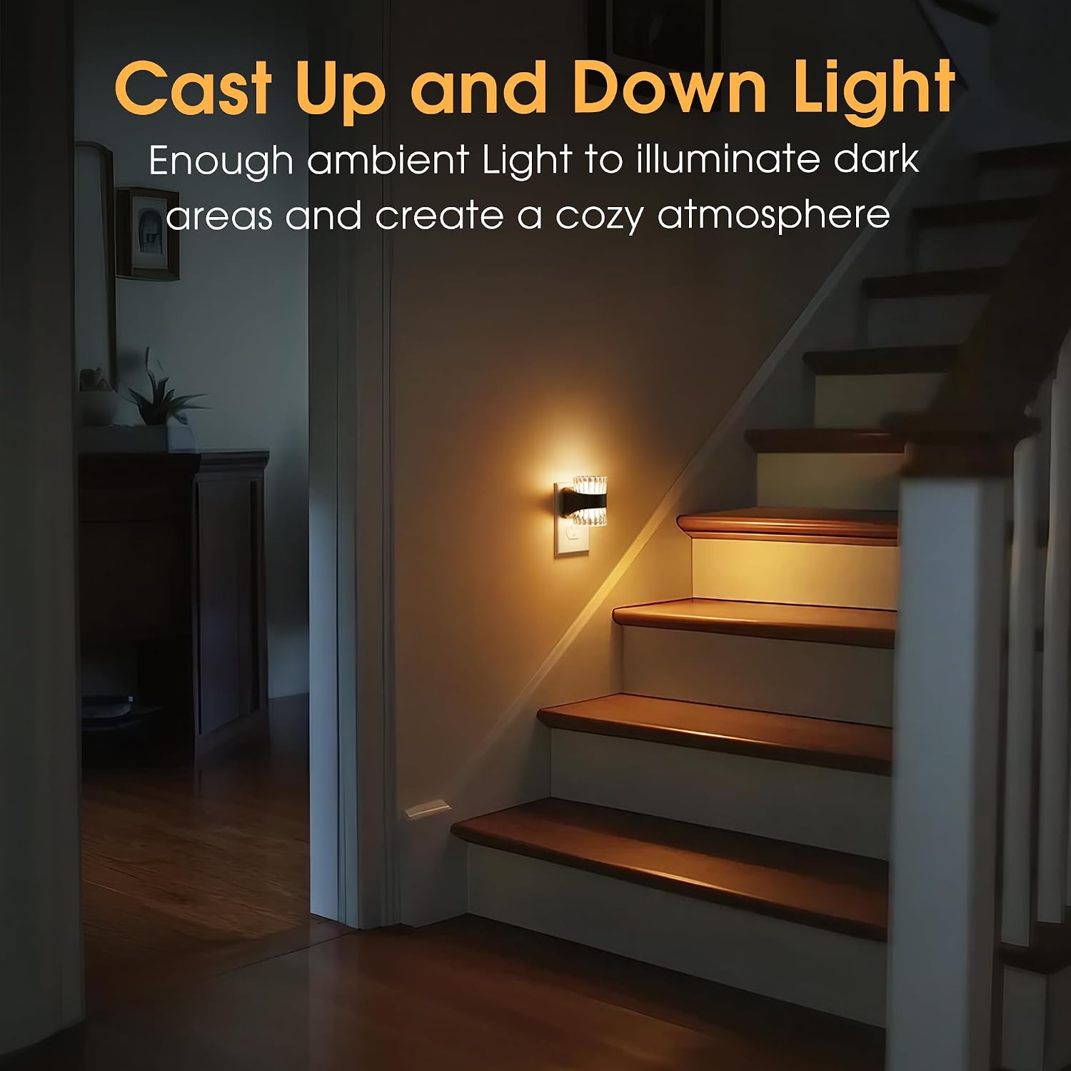 Briignite Night Light, Night Lights Plug into Wall, LED Clear Night Light for Kids, Adjustable Brightness NightLights with Dusk to Dawn…