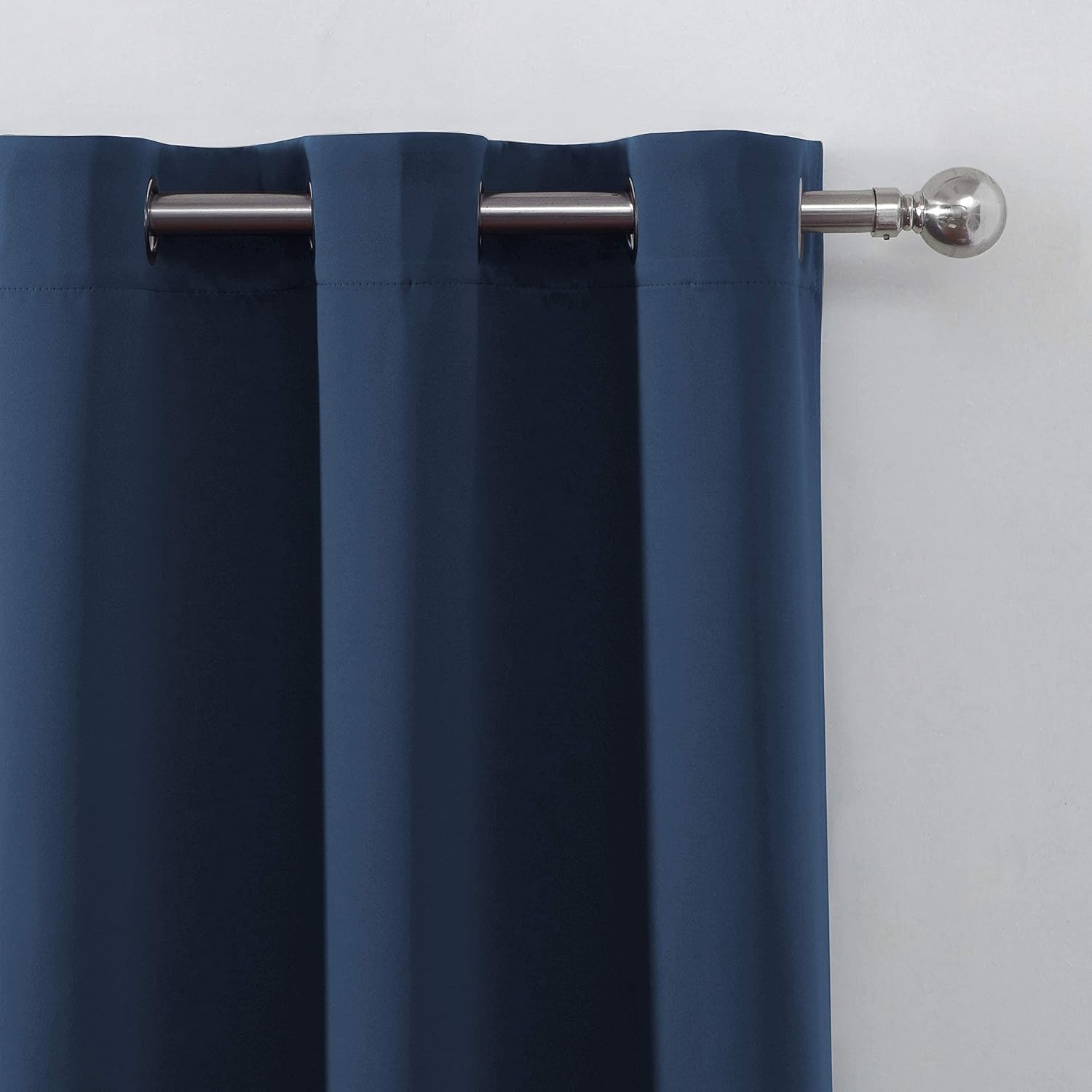 Lemomo Navy Blue Thermal Blackout Curtains/52 x 54 Inch/Set of 2 Panels Room Darkening Curtains for Bedroom 54 Inch Blue