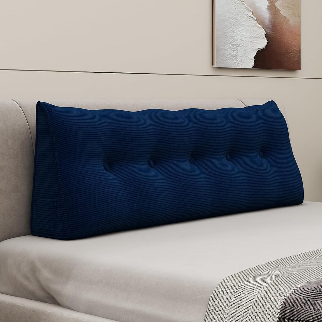 Headboard Wedge Pillow Daybed Bolster Pillows Backrest Support Sitting Up Reading Pillow in Bed Rest, Sofa Couch Back Support Upholstered…