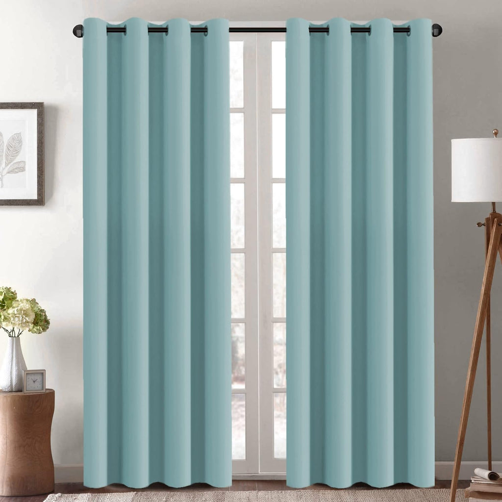 H.VERSAILTEX Blackout Curtain for Living Room Thermal Insulated Window Treatment Curtain Extra Long 96 inch Length Energy Savin…