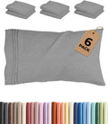 King Standard Pillow Cases Set of 6 - Ultra Soft Hotel Quality Pillowcase Covers - Comfy & Wrinkle Free - Shrink & Fade Resistant…
