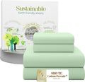 SupremeElegence SUPREME ELEGANCE 4 Pcs 100% Cotton King Size Sheets Set, Teal Green, 400 Thread Count, Percale Weave, Cooling, Long Staple…