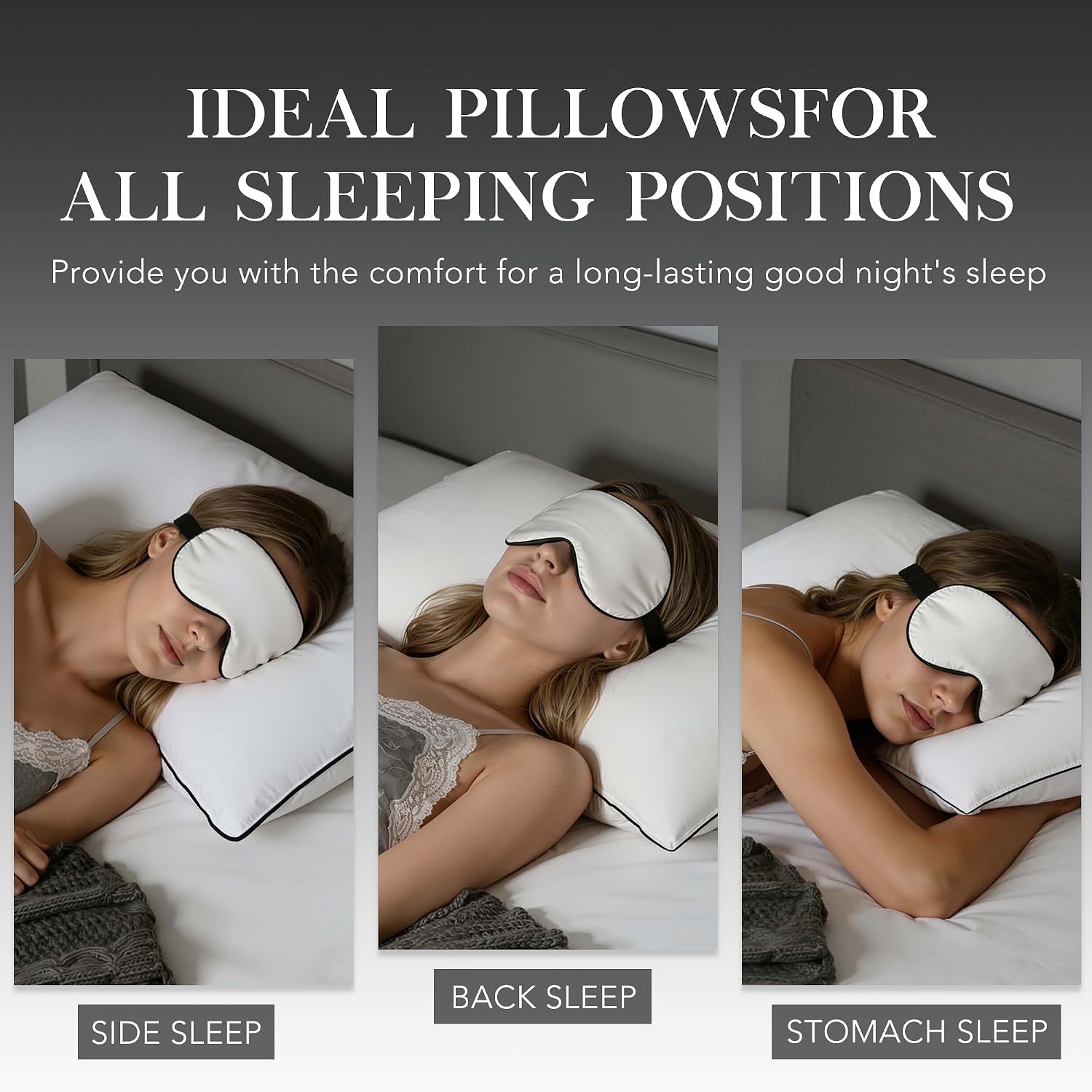 Bed Pillows, Luxury Hotel Collection White Premium DownPillow for Sleeping, 650 Fill Power,100% Cotton Fabric, Soft Support, Down…