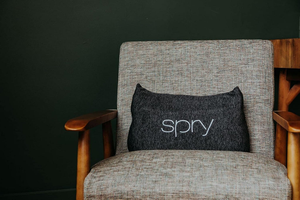 Spry Recovery Pillow Supportive Contouring Pillow with Adaptive Flo-Form Technology Great for Neck and Back Pain (Light Grey)