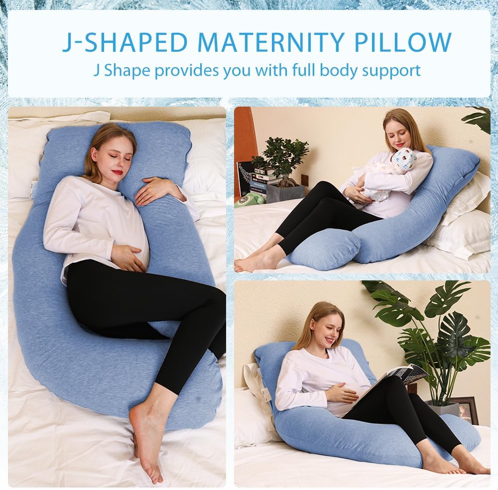 Chilling Home Pregnancy Pillow, U Shaped Pregnancy Pillows for Sleeping Full Body Pillow Maternity Pillow for Pregnant Women 58 inch…