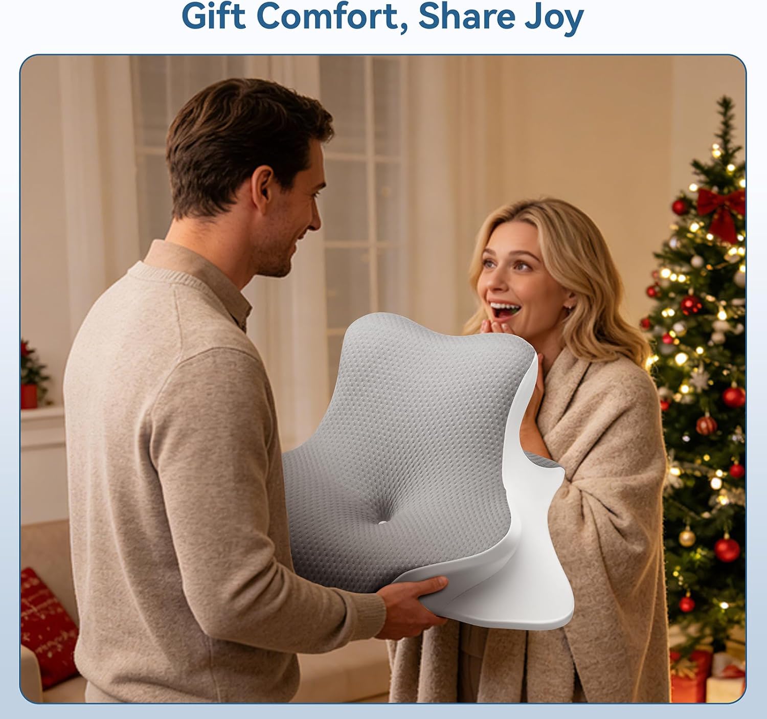 Ergonomic Memory Foam Reading Pillow - Wedge Back & Neck Support for Bed, Sofa & Floor - Relieves Acid Reflux, Back Pain & Arm Fatigue…