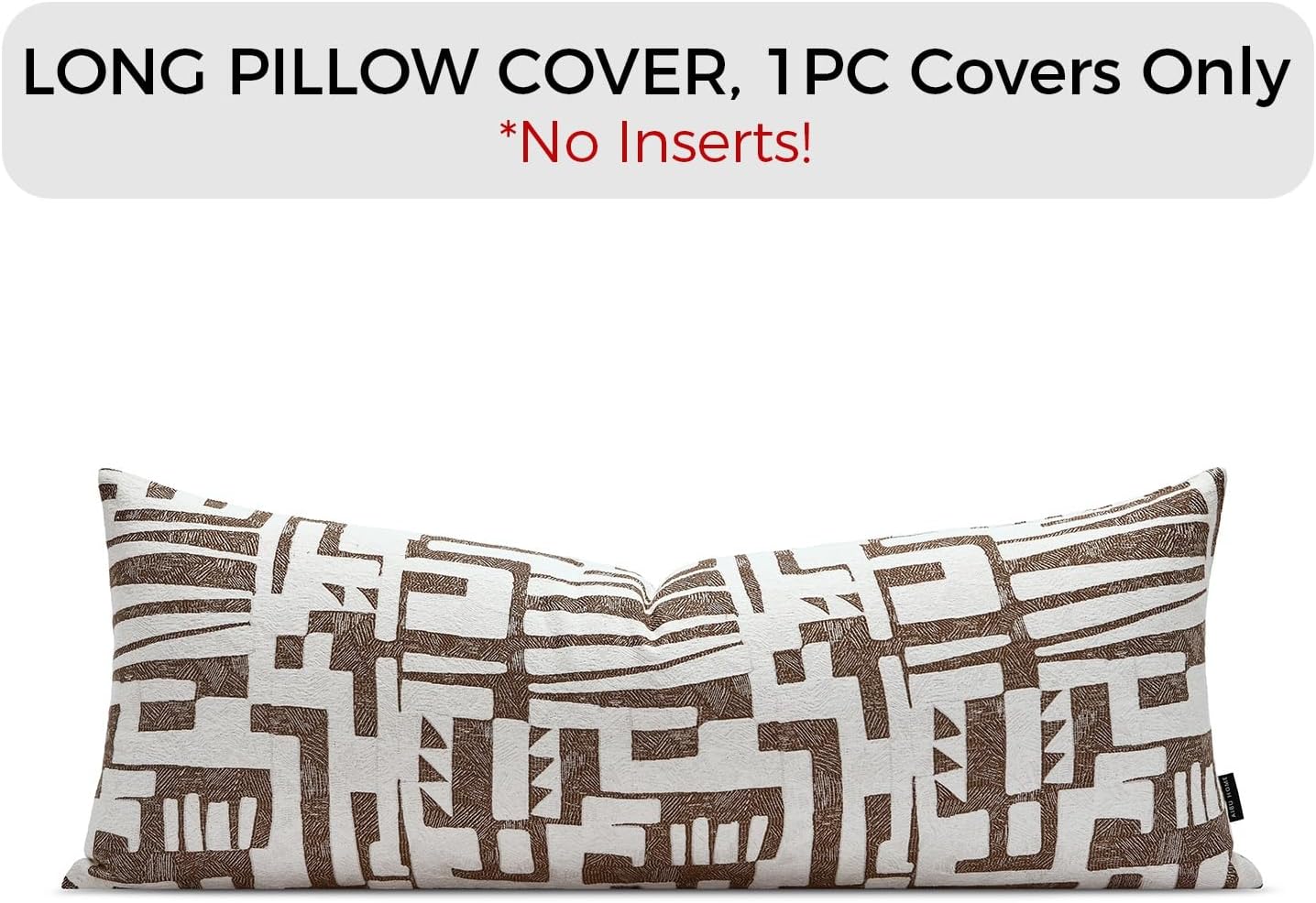Aibuhome Long Lumbar Pillow Cushion Cover 14x36, Double Sided Modern Geometric High-Density Jacquard Polyester Pillow Cover for Sofa, Bed,…